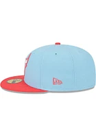 New Era Chicago Bulls Mens Light Blue 2T Color Pack 59FIFTY Fitted Hat