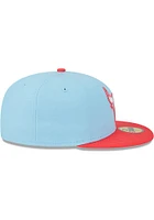 New Era Chicago Bulls Mens Light Blue 2T Color Pack 59FIFTY Fitted Hat
