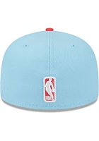 New Era Chicago Bulls Mens Light Blue 2T Color Pack 59FIFTY Fitted Hat