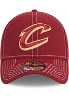 New Era Cleveland Cavaliers Mens Maroon Team Classic 39THIRTY Iconic Flex Hat
