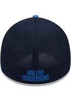 New Era Dallas Mavericks Navy Blue JR Shadow Neo 39THIRTY Youth Flex Hat