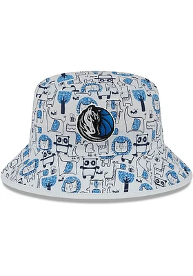 New Era Dallas Mavericks White Zoo Youth Bucket Hat