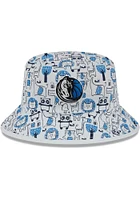 New Era Dallas Mavericks White Zoo Youth Bucket Hat