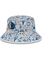 New Era Dallas Mavericks White Zoo Youth Bucket Hat