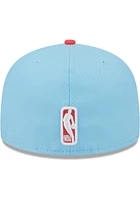 New Era Philadelphia 76ers Mens Light Blue 2T Color Pack 59FIFTY Fitted Hat