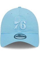 New Era Philadelphia 76ers Color Pack 9TWENTY Adjustable Hat - Light Blue