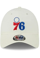 New Era Philadelphia 76ers Core Classic 2.0 9TWENTY Adjustable Hat - White