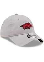 New Era Arkansas Razorbacks Core Classic 2.0 9TWENTY Adjustable Hat - Grey