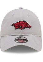 New Era Arkansas Razorbacks Core Classic 2.0 9TWENTY Adjustable Hat - Grey