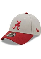 New Era Alabama Crimson Tide Grey JR The League 9FORTY Youth Adjustable Hat