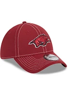 New Era Arkansas Razorbacks Mens Maroon Team Classic 39THIRTY Flex Hat