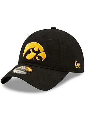 New Era Iowa Hawkeyes Core Classic 2.0 9TWENTY Adjustable Hat - Black