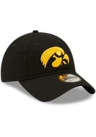 New Era Iowa Hawkeyes Core Classic 2.0 9TWENTY Adjustable Hat - Black