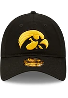 New Era Iowa Hawkeyes Core Classic 2.0 9TWENTY Adjustable Hat - Black