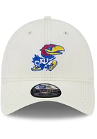 New Era Kansas Jayhawks Core Classic 2.0 9TWENTY Adjustable Hat - White