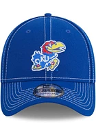 New Era Kansas Jayhawks Mens Blue Team Classic 39THIRTY Flex Hat