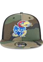 New Era Kansas Jayhawks Brown Classic Trucker 9FIFTY Mens Snapback Hat
