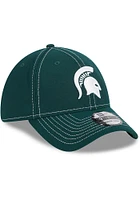 New Era Michigan State Spartans Mens Green Team Classic 39THIRTY Flex Hat