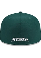 New Era Michigan State Spartans Mens Green Patch 59FIFTY Fitted Hat