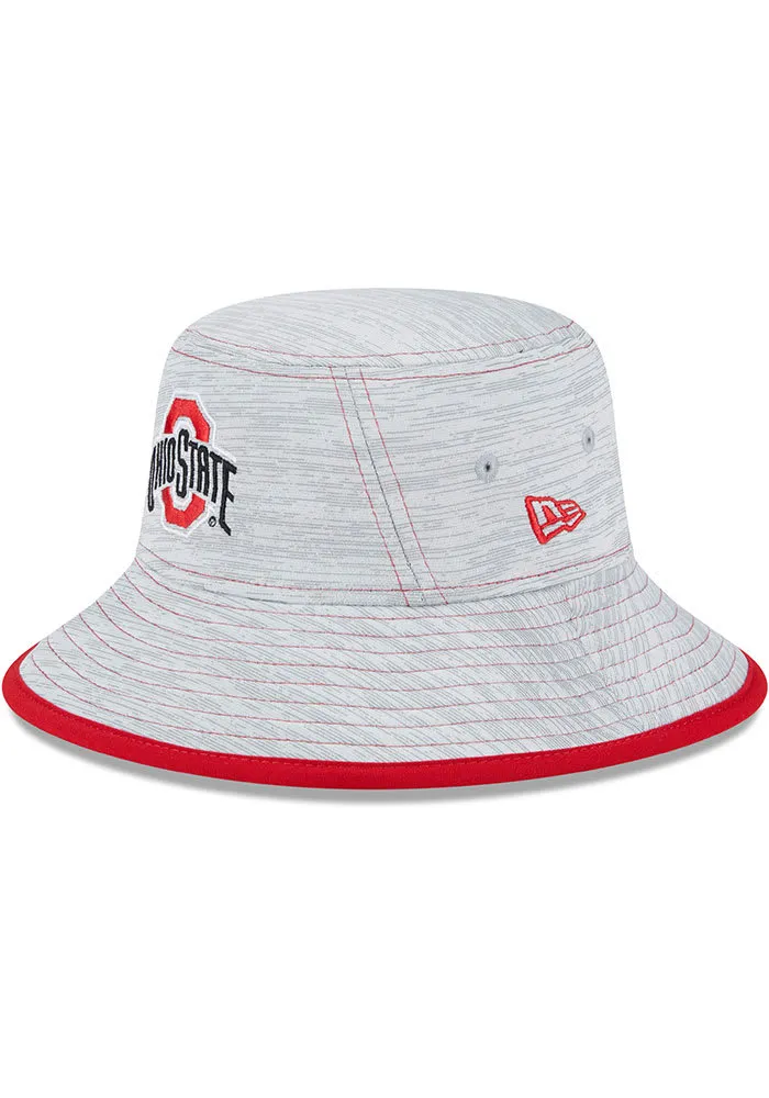 New Era Ohio State Buckeyes Grey Game Mens Bucket Hat