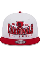 New Era St Louis Cardinals White Crest 9FIFTY Mens Snapback Hat
