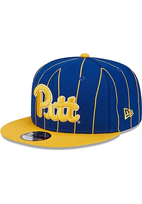 New Era Pitt Panthers Blue Vintage 9FIFTY Mens Snapback Hat
