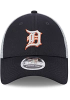 New Era Detroit Tigers Outline 9FORTY Adjustable Hat - Navy Blue