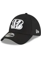 New Era Cincinnati Bengals Mens BLACK 3930 DE CINBEN BW B LOGO Flex Hat