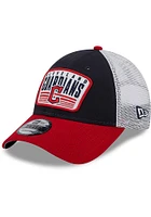 New Era Cleveland Guardians Navy Blue JR 2T PATCH 9FORTY Youth Adjustable Hat