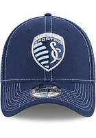 New Era Sporting Kansas City Navy Blue Team Classic 39THIRTY Youth Flex Hat