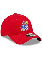 New Era Kansas Jayhawks Red JR Core Classic 2.0 9TWENTY Adjustable Toddler Hat