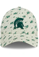 New Era Michigan State Spartans White JR Bloom 9TWENTY Adjustable Toddler Hat