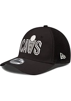 New Era Cleveland Cavaliers Mens Black Mesh Neo 39THIRTY Flex Hat