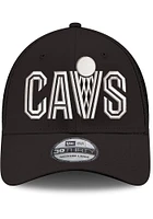 New Era Cleveland Cavaliers Mens Black Mesh Neo 39THIRTY Flex Hat
