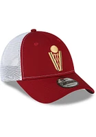 New Era Cleveland Cavaliers Partial Logo Trucker 9FORTY Adjustable Hat - Red