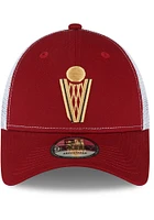 New Era Cleveland Cavaliers Partial Logo Trucker 9FORTY Adjustable Hat - Red
