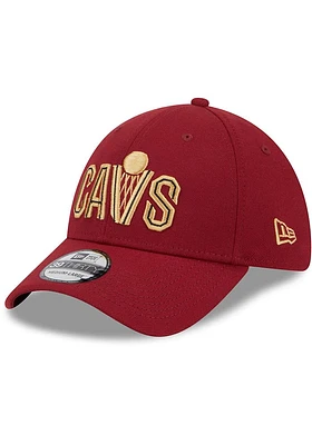 New Era Cleveland Cavaliers Mens Red Secondary Team Classic 39THIRTY Flex Hat