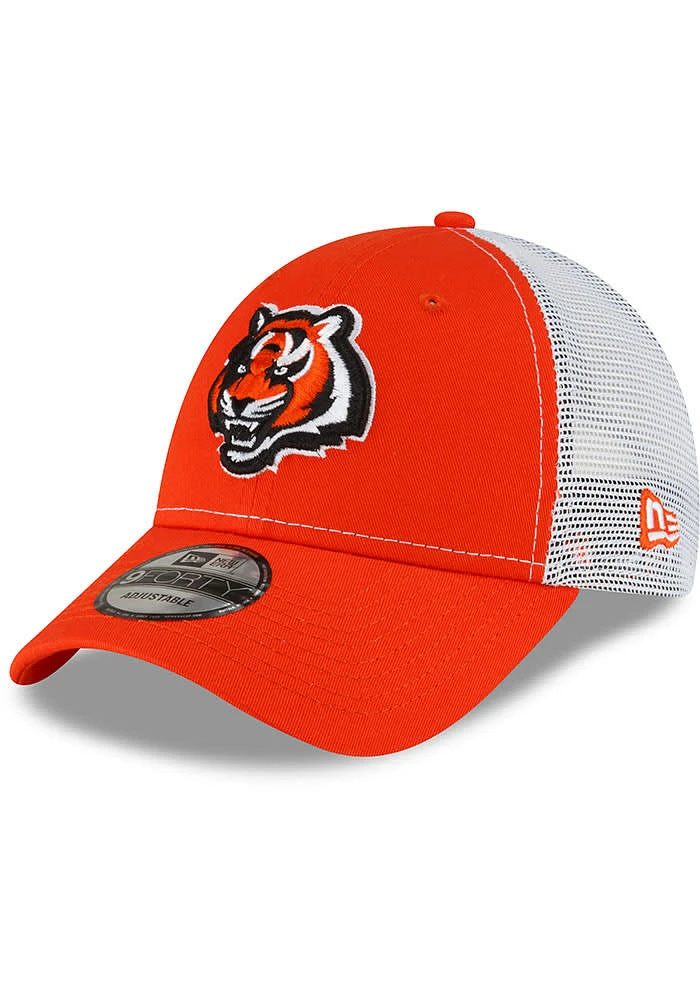 New Era Cincinnati Bengals 940 TRUCKER CINBEN WHITE TIGER Adjustable Hat