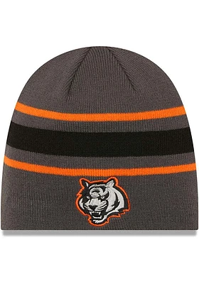 New Era Cincinnati Bengals Graphite KNIT BEANIE CINBEN GRAPHITE TIGER Mens Knit Hat