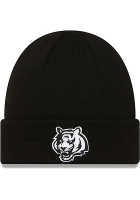 New Era Cincinnati Bengals Black KNIT CUFF CINBEN BLACK BW TIGER Mens Knit Hat