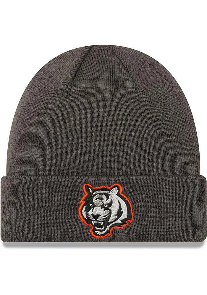 New Era Cincinnati Bengals Graphite KNIT CUFF CINBEN GRAPHITE TIGER Mens Knit Hat