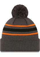 New Era Cincinnati Bengals Graphite KNIT POM CINBEN GRAPHITE BGO B LO Mens Knit Hat