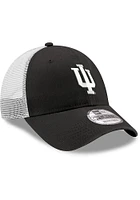 New Era Indiana Hoosiers Trucker 9FORTY Adjustable Hat - Black