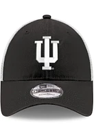 New Era Indiana Hoosiers Trucker 9FORTY Adjustable Hat - Black