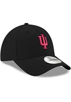 New Era Indiana Hoosiers Stretch Snap 9FORTY Classic Adjustable Hat - Black