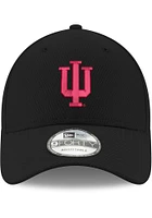 New Era Indiana Hoosiers Stretch Snap 9FORTY Classic Adjustable Hat - Black