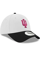 New Era Indiana Hoosiers Stretch Snap 9FORTY Iconic Adjustable Hat - White