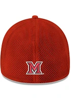 New Era Miami RedHawks Mens Red Team Neo 39THIRTY Flex Hat