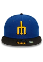 New Era Seattle Mariners Mens Blue 2023 MLB CITY CONNECT 59FIFTY Fitted Hat