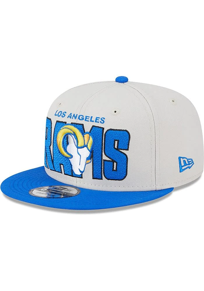 New Era Los Angeles Rams Ivory 2023 NFL Draft 9FIFTY Mens Snapback Hat
